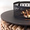 Deko Living 38 Inch Diameter Outdoor Steel Wood Burning  Fire Pit with Log Storage COB10509 - alternate 2